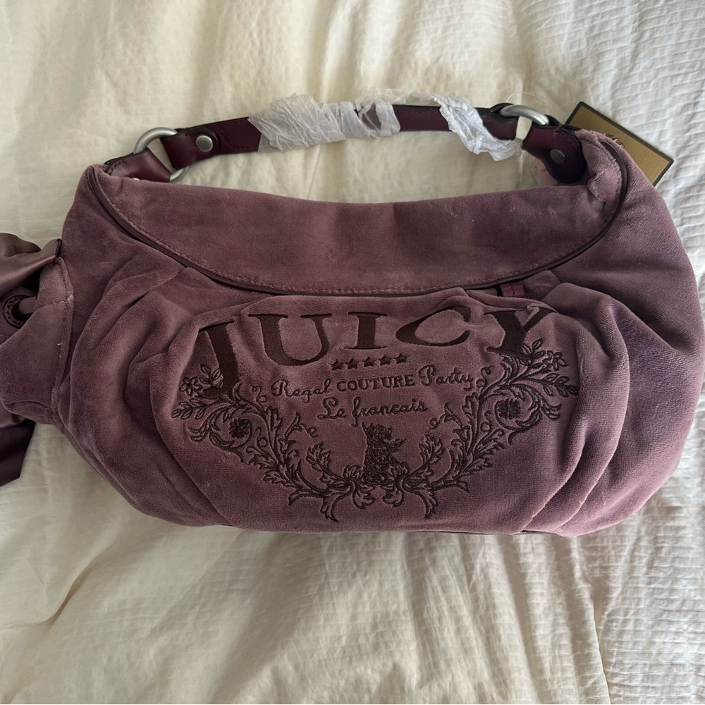 Extremely rare Vintage Juicy Couture Purple Shoulder Bag with Embellishments